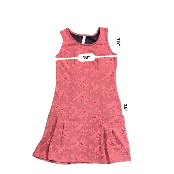 5/$25 Xhilaration Floral Print Sleeveless‎ Flapper Dress in Pink Size Small - Picture 9 of 9